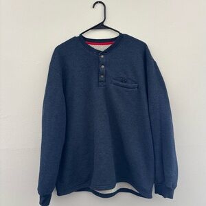 Coleman Blue Fleece-Lined Henley